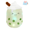 26-38cm LED Light Milk Tea Doll Plush Toy Green Pink Soft Cute Throw Pillows Strawberry Stuffed Animals for Girls Birthday Gift