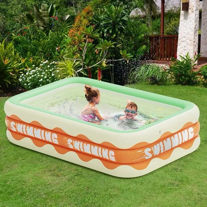 Inflatable Swimming Pool Collapsible Large Size Inflatable Paddling Pools Family Summer Indoor Outdoor Party Toys Children Gifts