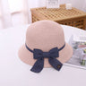 2-8 year old children's sun hat summer new straw bag hat set baby travel sunscreen beach hat sun Bucket hat children's straw hat