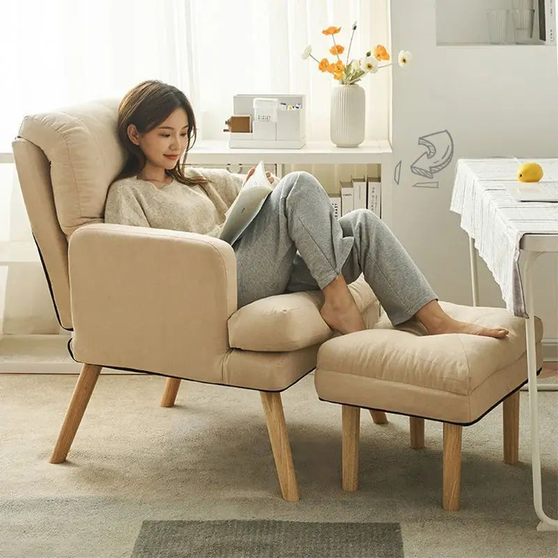 Living room lounge chair computer chair home study office chair bedroom armchair folding single person sofa chair vanity chair