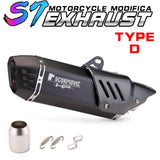 Slip on 51mm motorcycle exhaust system muffler modified tube middle connection for duke 125 250 390 rc390 2017 18 19 2020 years