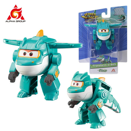 Super Wings Mini Transforming Shine 2 Inches Transform Robot to Plane in 3 Steps Deformation Action Figures Anime Toys For Kids