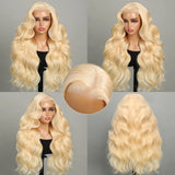 Luvin Body Wave 30 40 Inch 613 Blonde Hd Transparent Lace Frontal Brazilian Color 13x6 13x4 Lace Front Human Hair Wigs For Woman