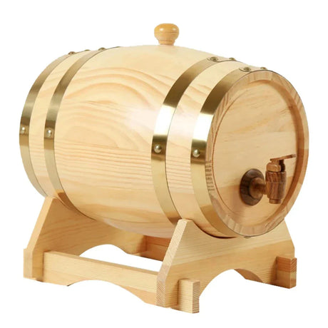 1L/1.5L/3L Wood Wine Barrel Vintage Oak Beer Brewing Accessories Whiskey Storage Container Home Decoration Wine Bar Tools