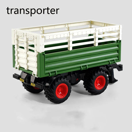 1/24  Remote Control Tractor Trailer 2.4G RC Tractor Simulated Engineering Construction Truck Model Toys Farming Machine