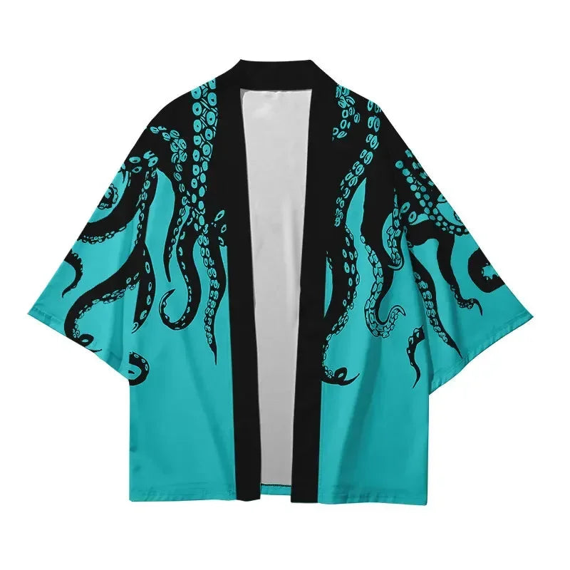 Plus Size XXS-6XL animal Print Loose Japanese Streetwear Cardigan Women Men Harajuku Haori Kimono Cosplay Top Shirts Yukata