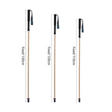 Bamboo Trekking Poles Carbon Fiber Hiking Sticks Portable 5-Section Foldable Outdoor Walking Sticks Walk Cane Climbing Equipment