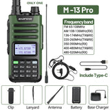 BaoFeng UV-13 PRO V2 V1 Walkie Talkie M-13 Pro Dual Band 999 Channels Type-C  Long Range UV-5R Transceiver Ham CB Two Way Radio