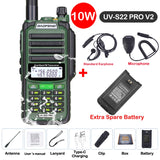 Baofeng UV S22 PRO V2 IP68 Walkie Talkie Waterproof Dual Band 136-174/400-520MHz Ham Radio Upgraded Of UV9R UV5R Pro 50KM Range