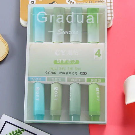 Soft Head Color Pen Color Pen Set Kawaii Highlighter Macaron Morandi Marker Pen Painting Art Notes Special School Supplies