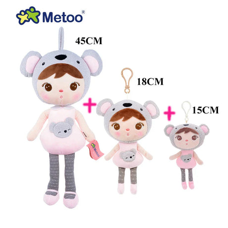 Metoo Doll Stuffed Toys Kawaii Mother and Kid 2 Piece Angela Plush Sleeping Toys For Girls Newborn Baby Christmas Birthday Gift