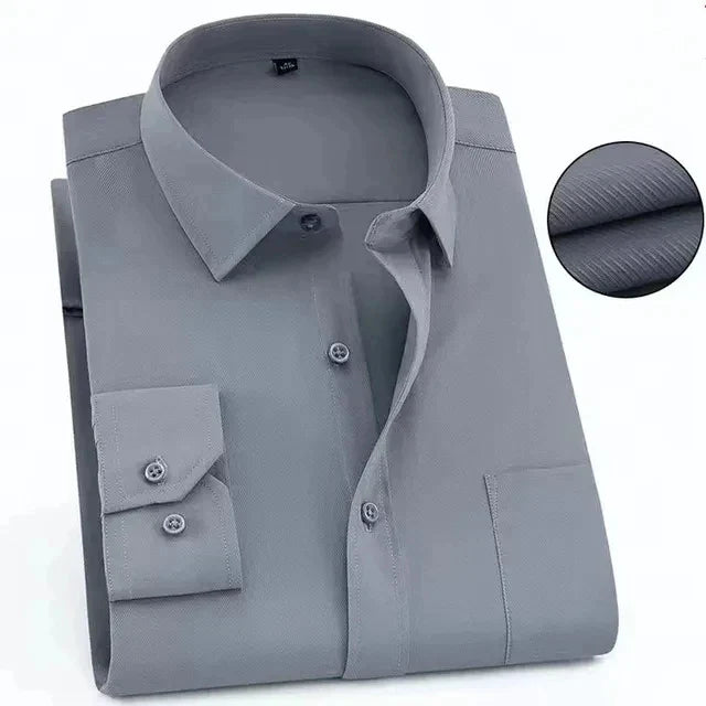 Plus Size 7XL 8XL 9XL 10XL 11XL Men's Dress Shirt Causal Twill Plain Social Basic Office Patchwork Blue Red Black Larger 160KG