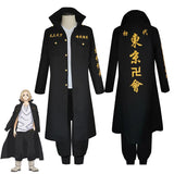 Anime Tokyo Revengers Cosplay Costume Sano Manjiro Mikey Ken Ryuguji Keisuke Baji Cosplay Tokyo Manji Gang Uniform Jacket Coat