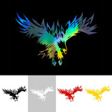 Reflective Laser PVC Eagle Graphics Sticker for Car Door Hood Body Side Decals Vinyl Auto Exterior Styling Film Foil Sheets