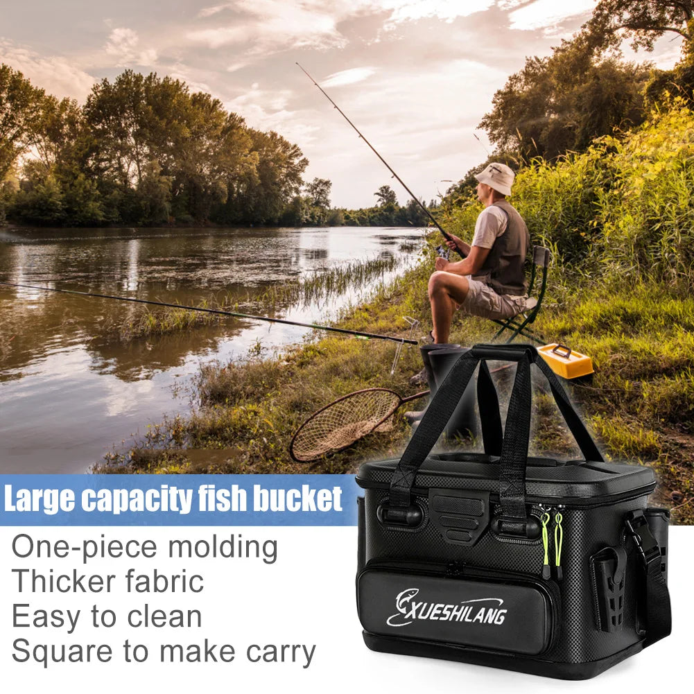 20/28L Portable Fishing Tackle Box EVA Fishing Bag Rod Bait Reel Fish Storage Bag Large Capacity Fishing Lures Hook Box 낚시통 상자