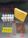 1SET Apiculture Kit Nicot Queen Bee Rearing Plastic Graft Larva Pen Hair Roller Cage Cell Protection Beekeeping Tool Supplies