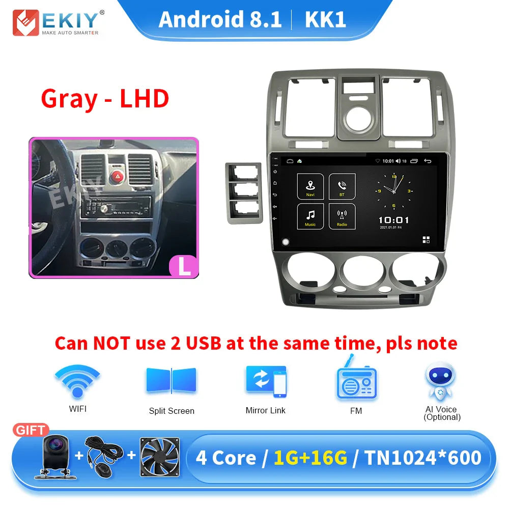 EKIY KK5 Android Radio For Hyundai Getz Multimedia Screen 2002-2011 Car Intelligent Systems Carplay GPS 2din Stereo Receiver 4G