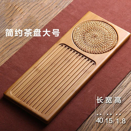 Kitchen Dish Tea Tray Modern Coffeeware Teaware Bamboo Long Serving Tray Vintage Plate Bandeja Bambu Office Accessories