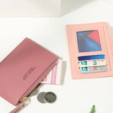 1PC Ultra-thin Small Business Wallet Men's Women's PU Leather Zipper Cash ID Card Credit Card Holder Short Purse Holiday Gift