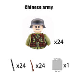 New WW2 Military Building Block Germany US British French Soviet Italian Action Figure Soldier Army Weapon Bricks Kids War Toys