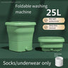 25L Folding Portable Mini Washing Machines with Spin Dryer for Clothes Travel Home Sock Automatic Tourist Washer 110V 220V UK AU