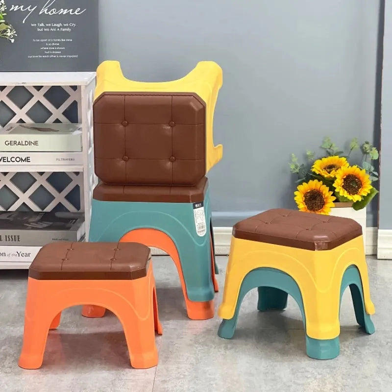 Bathroom Furniture Plastic Stool Household Thickened Living Room Chair Bathroom Non-Slip Bath Bench