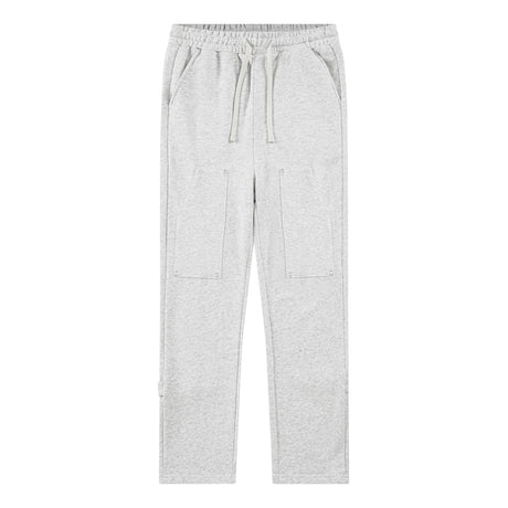 Back Strap button-down Logging Sweatpants Straight Leg Loose Heavy Cotton High Street Slacks