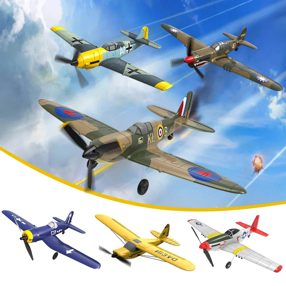 EPP 400mm P51D Mustang /F4U Corsair 4-Ch 2.4G 6-Axis RTF Airplane With Xpilot Stabilizer RC Plane