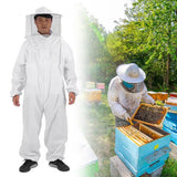 Beekeeping Suit Professional Beekeeping Supplies Cotton Suit With Round Veil Easy to Wear Large Beekeeper Clothing for Men Women