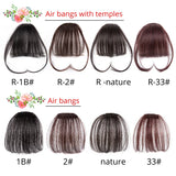 Synthetic Bangs Hair Clip In Hair Extensions Wispy Bangs Clip On Fringe Air Bangs For Women Hairpieces Curved Bangs For Girls