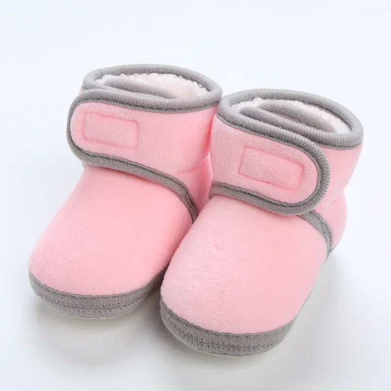 Winter Sweet Newborn Baby Girls Princess Winter Boots First Walkers Soft Soled Infant Toddler Kids Girl Footwear Shoes Booties