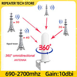 Communication Antenna 360° 2G 3G 4G GSM LTE Cellphone Network signal N Connector Cable for Cellular Repeater Amplifer Booster