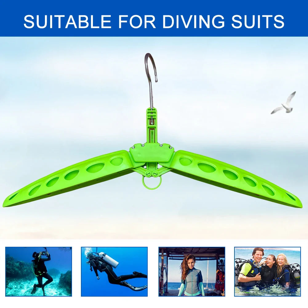 Clothes Hanger Foldable Heavy Duty Coat Rack Plastic Portable Rustproof Surfing Gear Snorkeling Accessories