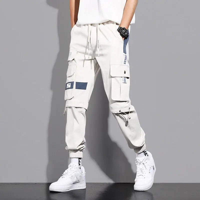 Hip Hop Cargo Pants Men Streetwear Cotton Joggers Fashion Sweatpants Male Casual Harem Trousers Summer Harajuku Pants Men Women