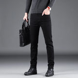 Classic Business casual Jeans men 2023 new Fashion black Slim Stretch Denim Trousers Male high quality Luxury pants men Clothing