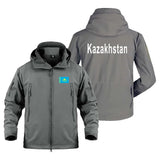 Kazakhstan Military Outdoor Jackets for Men Fleece Warm Windproof Waterproof SoftShell Man Coat Jacket Shark Skin Tactics Hooded