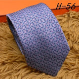 2024 new H Family 100% Silk Tie Creative Stripe Gift for Work Wedding 8cm Suit Accessories necktie  bowties  collared shirt