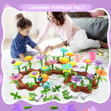 Flower Garden Building Toys for Girls Stacking Game For Toddlers STEM Educational Preschool Toy Gift