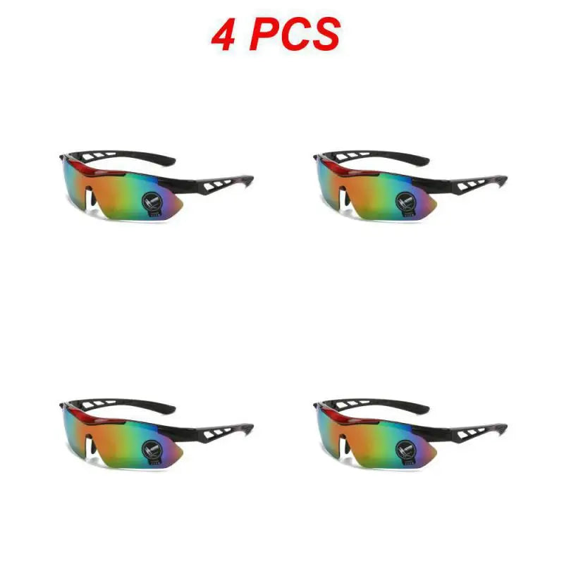 1/2/4PCS Outdoor Men Cycling Sunglasses Road Mountain Riding Protection Sports Glasses Goggles Eyewear MTB Bike Sun