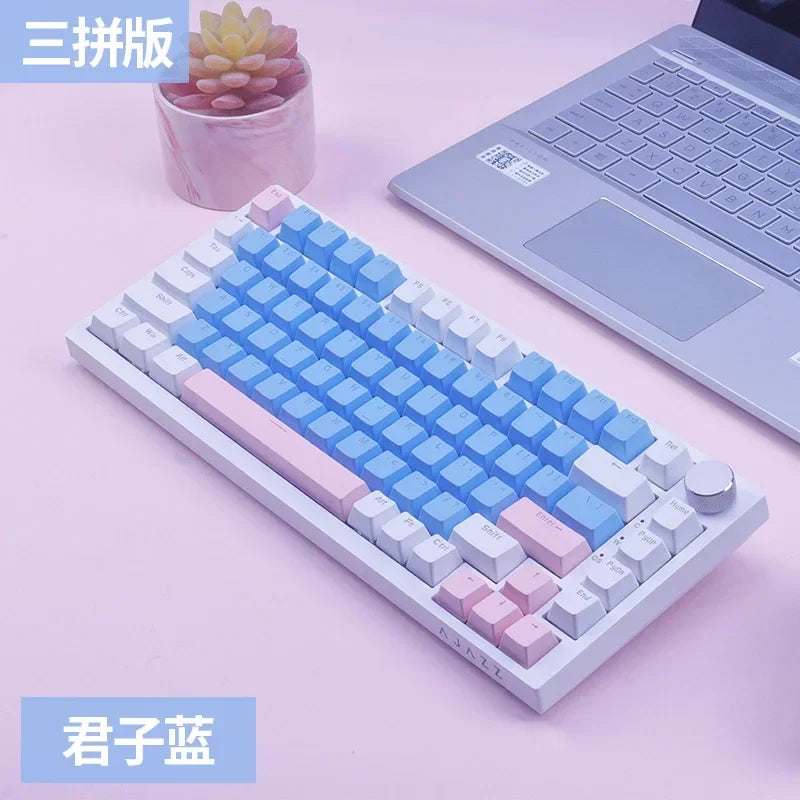 Ajazz AK820 Mechanical Keyboard Customized Soft Gasket Structure Optional Wired/Three-mode RGB Backlit 75% Portable Hot Swap