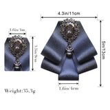 Men's Bow Tie Rhinestone Ribbon British Business Banquet Suit Shirts Accessories Men Wedding Bow-tie Handmade Jewelry Gifts