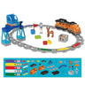 Big Building Block Track Set Electric Intelligent Locomotive Railway Duplo Train Children's Education Programming Assembled Toys