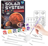 Solar System Model DIY Planet Toys Child Science and Technology Learning Solar System Teaching Assembly Coloring Educational Toy