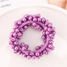 1pc Women Crystal Pearls Hair Rope Handmade Elastic Beaded Ponytail Holders Hair Ties For Women And Girls Hair Accessories