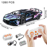 Riceblock Technical 1:14 Racing Sport Car Model Building Blocks Bricks MOC City Vehicle Supercar Adult Toy For Boy Children Gift