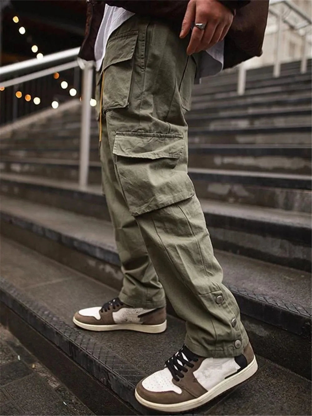 Cargo Pants Men 2024 Hip Hop Streetwear Jogger Pant FashionTrousers Gyms Fitness Casual Joggers Sweatpants Men Pants