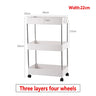 Kitchen Small Gap Storage Rack Four-story Kitchen Narrow Cabinet Living Room Floor Partition Frame Home Bathroom Cabinet