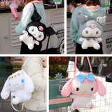 Plush toy backpack melodying backpack girl's cartoon bag kuromies gift bag girlfriend child