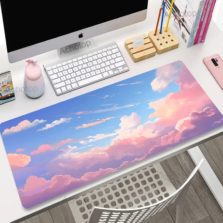 Kawaii Gaming Mouse Pad Large Mousepad Computer Game Keyboard Laptop Mouse Mat 400x900 Anime Desk Mats Play CS GO LOL Mause Pad