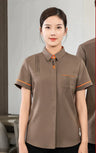 Milk Tea Shop Work Clothes Summer Catering Restaurant Waiter Uniform Woman Baker Waiter Shirt Hotel Food Serice Waitress Uniform